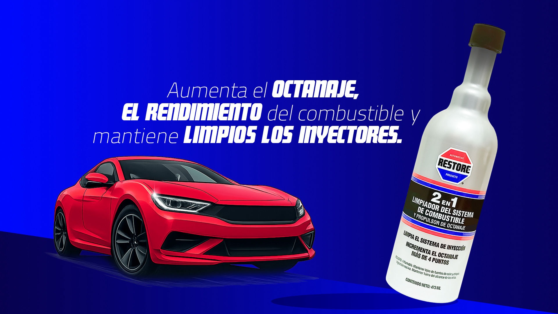 Restore 2 en 1 mejorador de octanaje y limpiador de inyectores